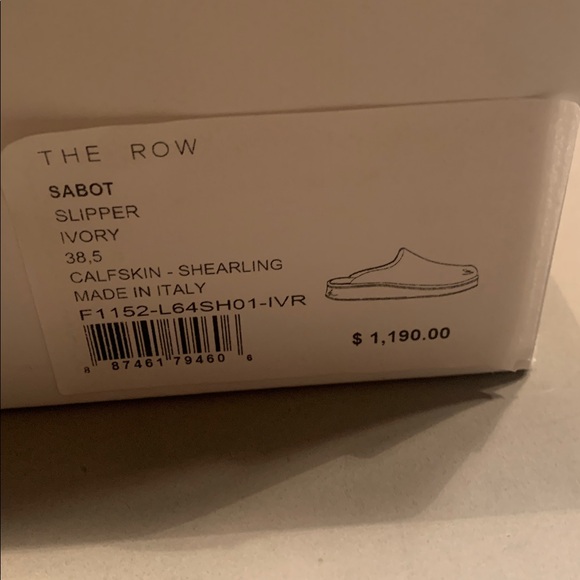The Row Sabot shearling lined Mule 8.5 - Picture 3 of 9